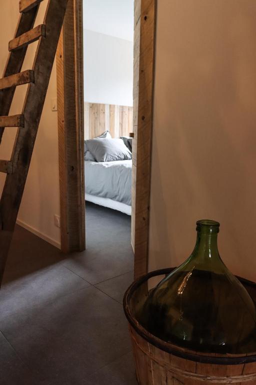 Posezení v ubytování Le Chalet de Paul