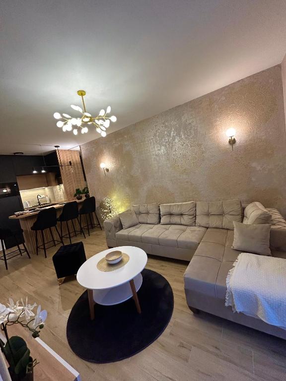 Posezení v ubytování Gold Lux Home