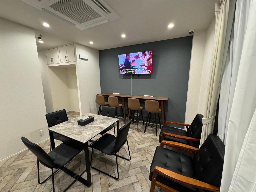 TV a/nebo společenská místnost v ubytování Hotel PRELE