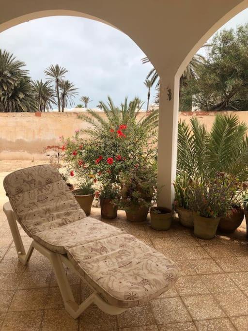 Zahrada ubytování Dar Bolte Djerba
