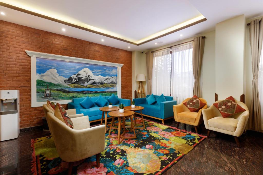 Posezení v ubytování Atisha Hotel
