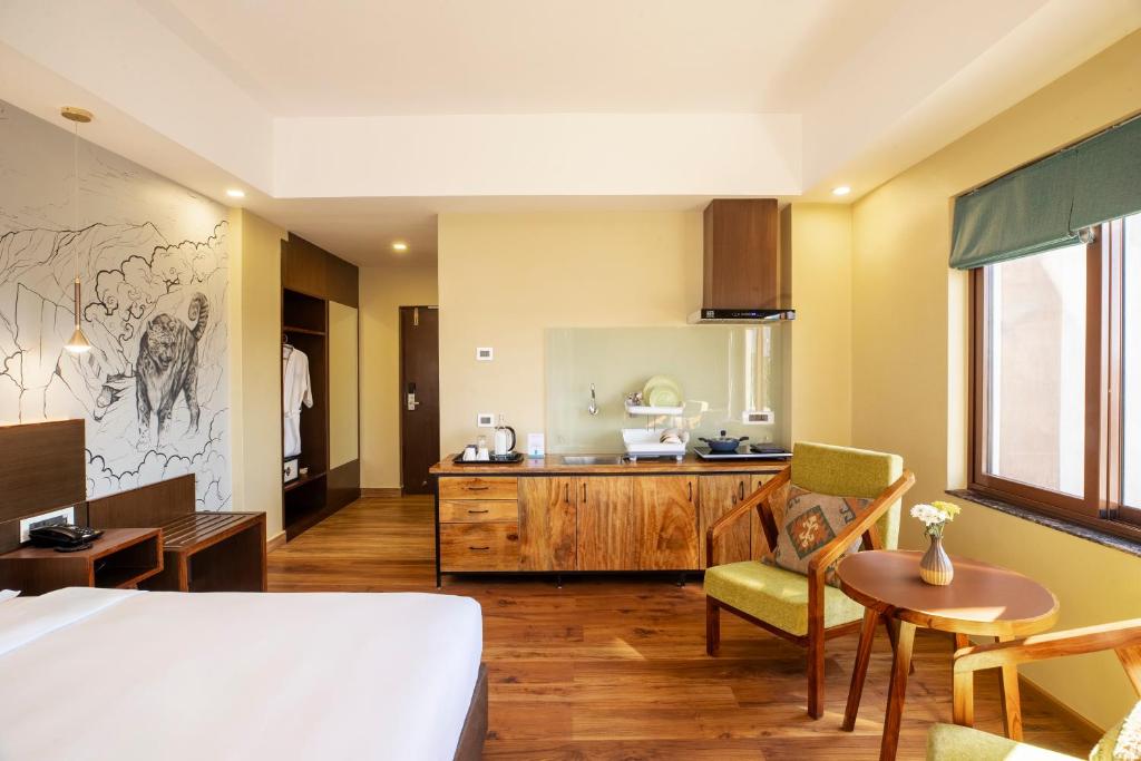 Posezení v ubytování Atisha Hotel