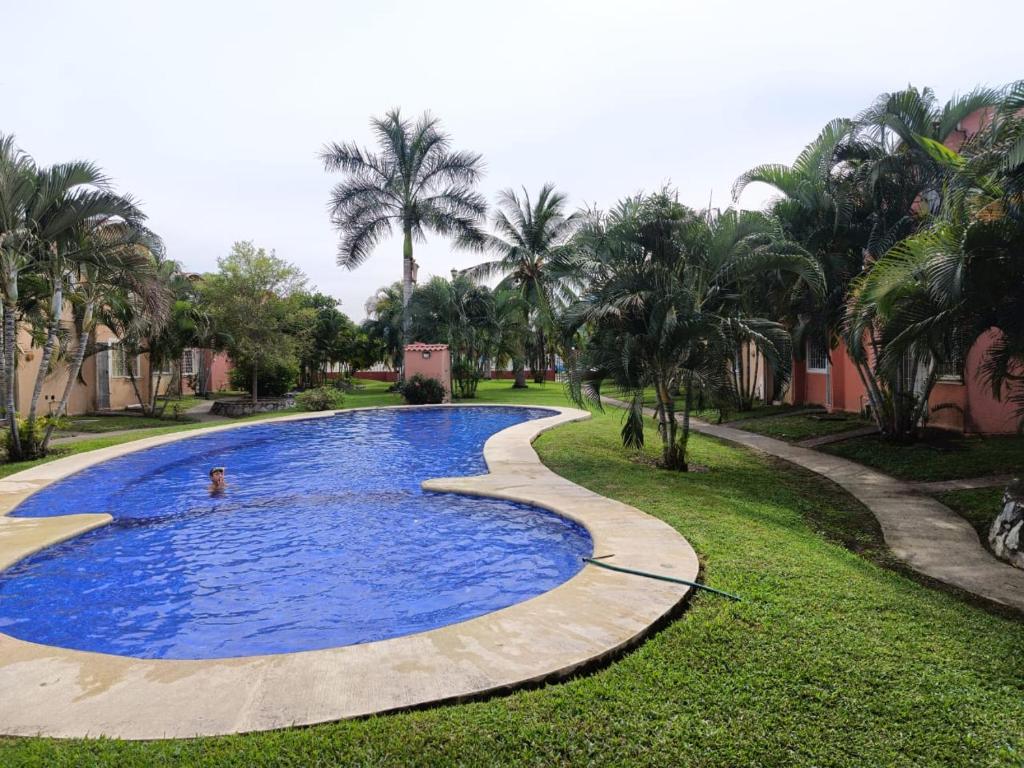Πισίνα στο ή κοντά στο Casa el Palmar, the best house in Ixtapa