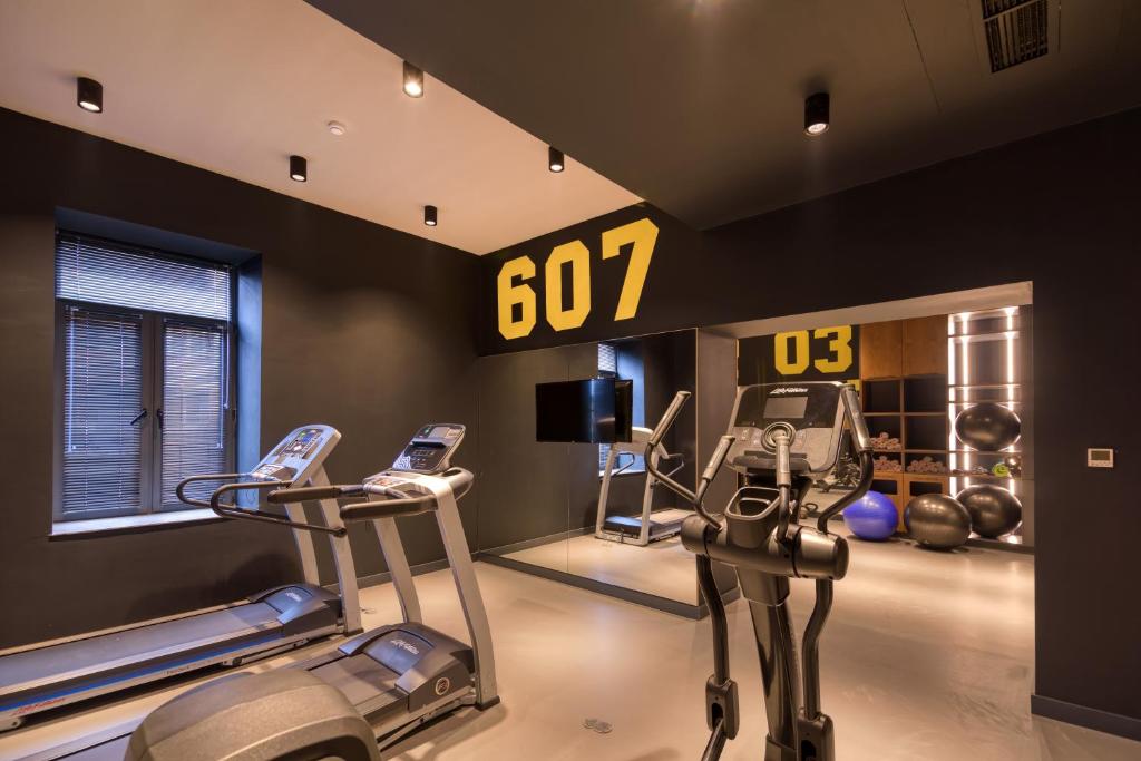 Fitness centrum a/nebo fitness zařízení v ubytování Hayasa Hotel Yerevan
