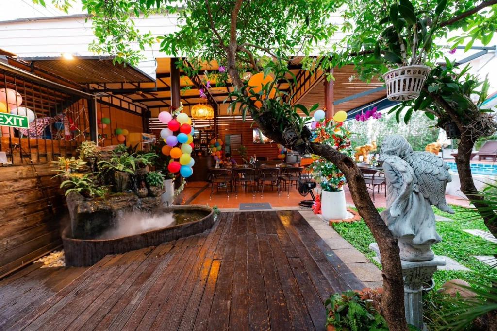 Zahrada ubytování Amit Resort 51 Hua Hin