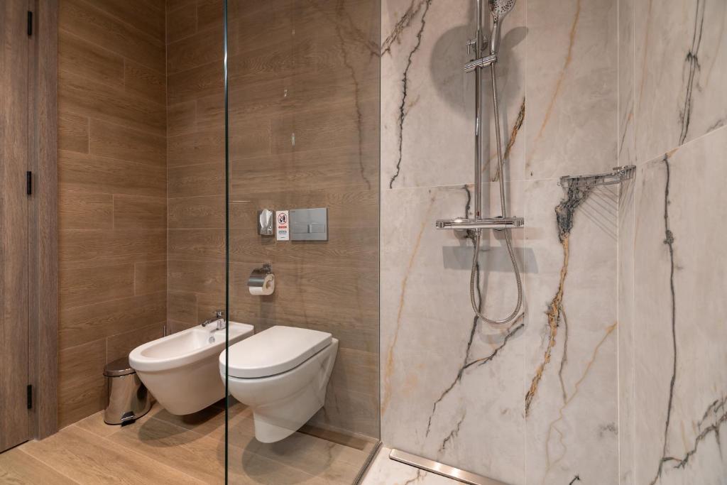 Koupelna v ubytování Hayasa Hotel Yerevan