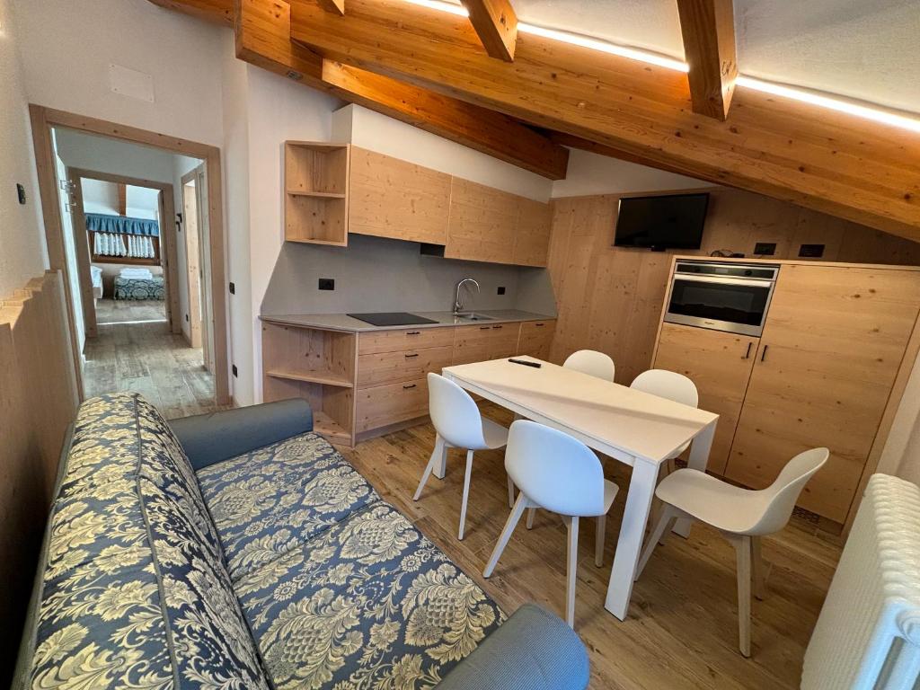 Kuchyň nebo kuchyňský kout v ubytování Residence Cima Tosa