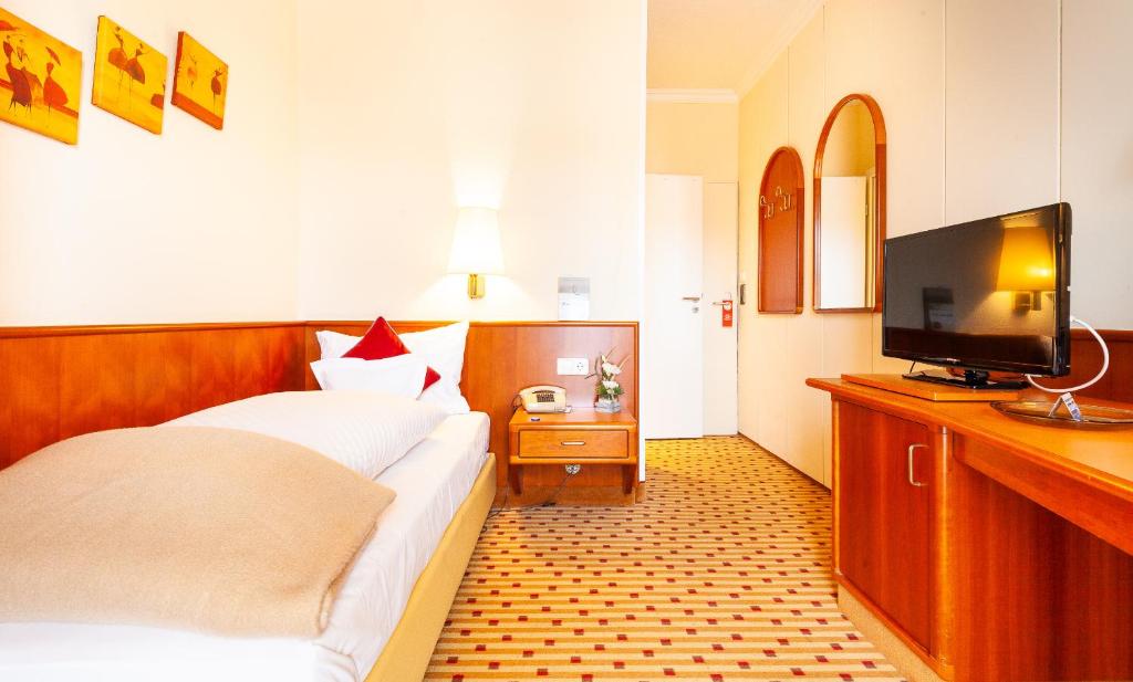 TV a/nebo společenská místnost v ubytování Hotel Friese