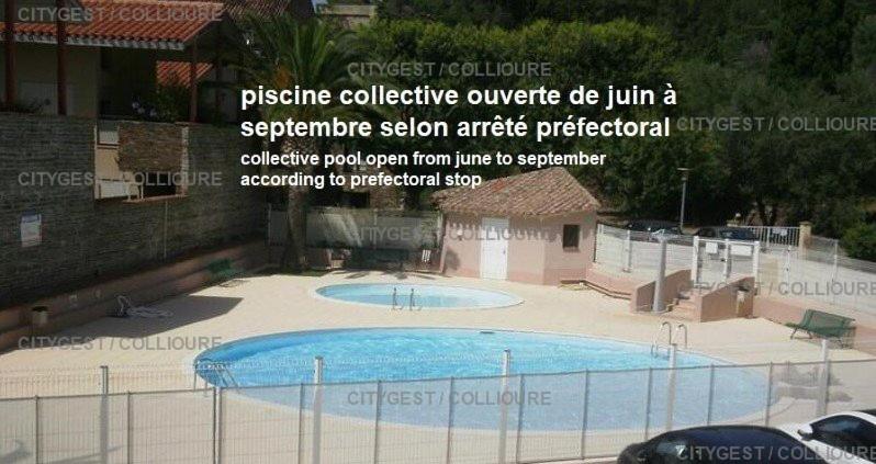 a picture of a swimming pool next to a fence at 4PA72 - Magnifique appartement pour 4 dans résidence avec piscine et parking in Collioure