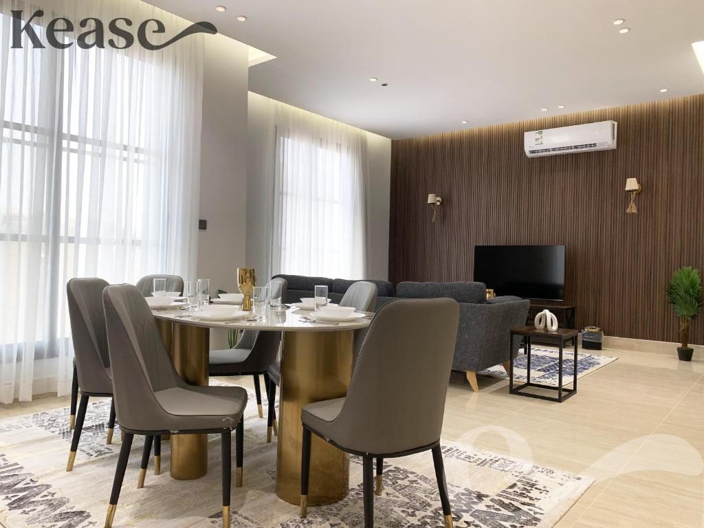 Zonă de luat masa în acest apartament