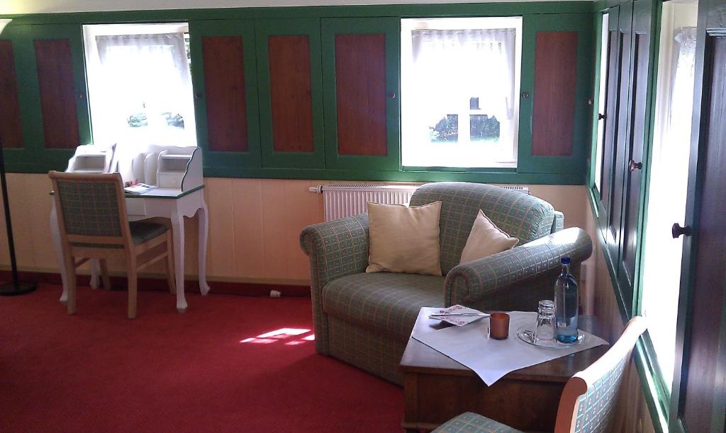 Posezení v ubytování Romantik Hotel Zum Lindengarten