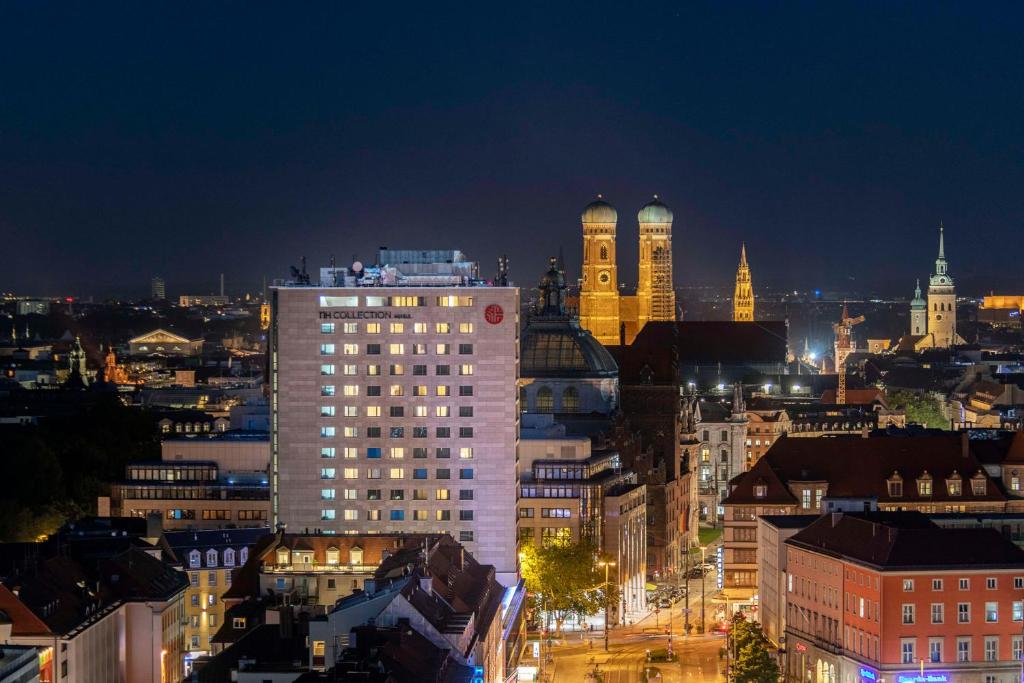 Nespecifikovaný výhled na destinaci Mnichov nebo výhled na město při pohledu z hotelu