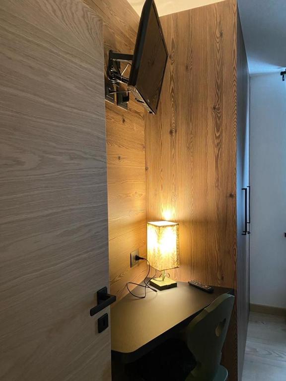 Kuchyň nebo kuchyňský kout v ubytování Nuovo e comodo in Val di Fassa