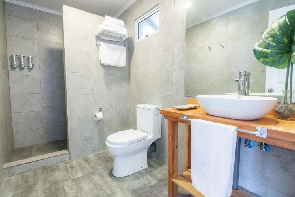 Koupelna v ubytování Nolana hotel