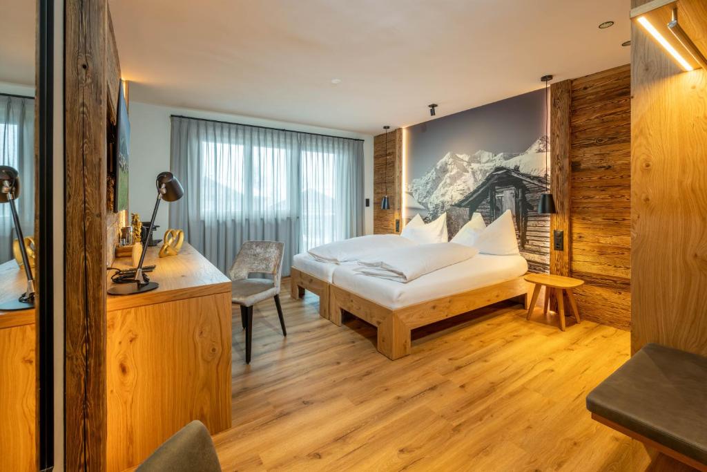 Voodi või voodid majutusasutuse Mountain Lodge toas