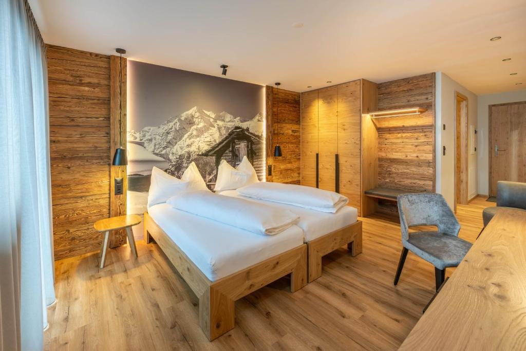 Voodi või voodid majutusasutuse Mountain Lodge toas