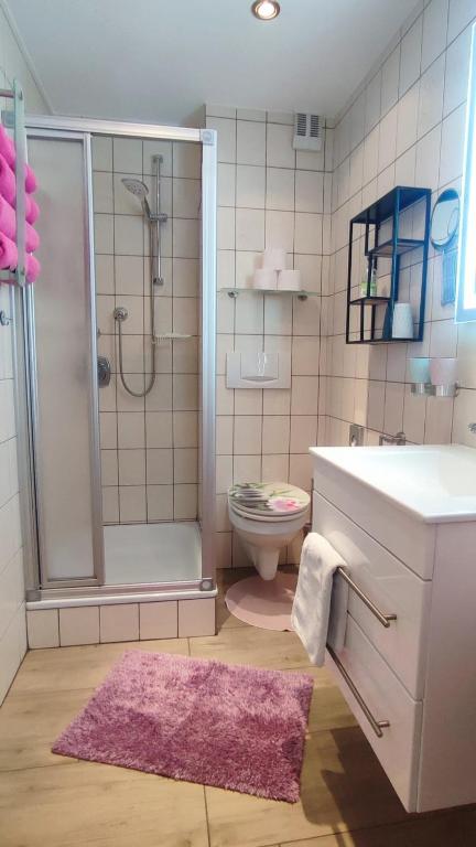 Koupelna v ubytování Apartment Rahm