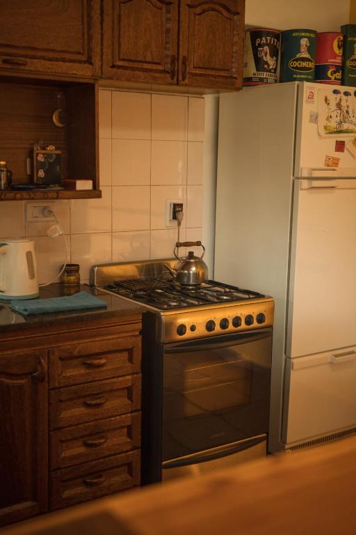 Kuchyň nebo kuchyňský kout v ubytování Huala Hosteria