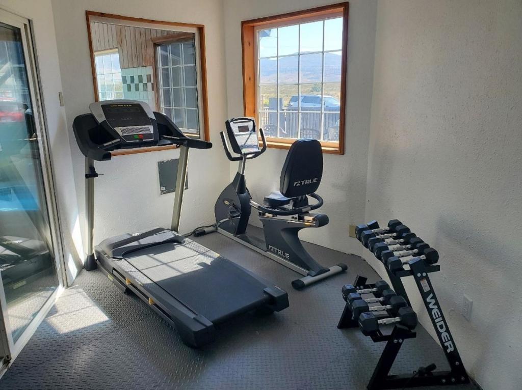 Fitness centrum a/nebo fitness zařízení v ubytování Omak Inn