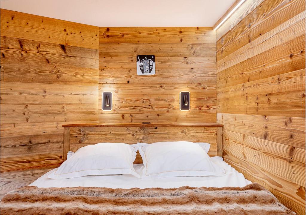 Postel nebo postele na pokoji v ubytování Val Thorens So Cocooon Silveralp 330