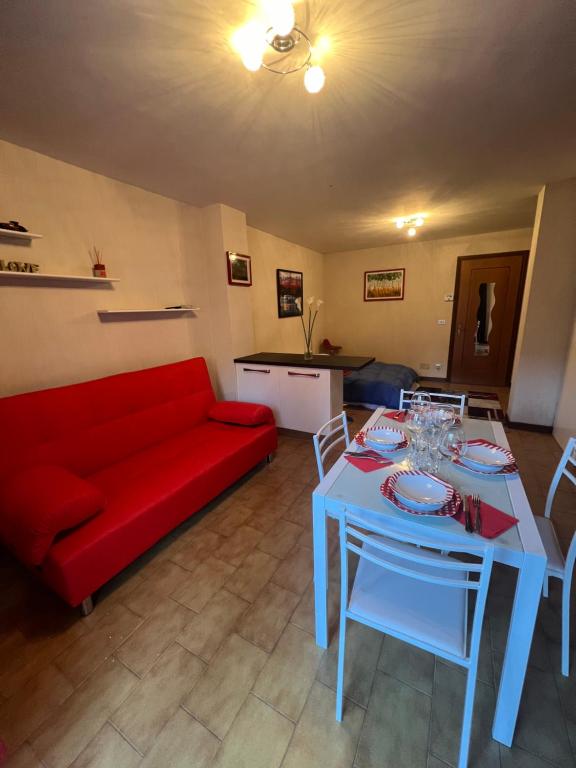 Posezení v ubytování Limone central suite Mountain View