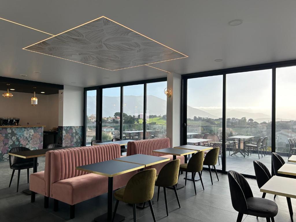 Posezení v ubytování Hôtel Casa Matteu