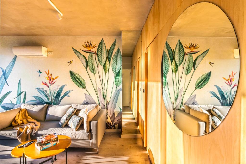 Posezení v ubytování Deluxe Apartments in Palermo - by BueRentals