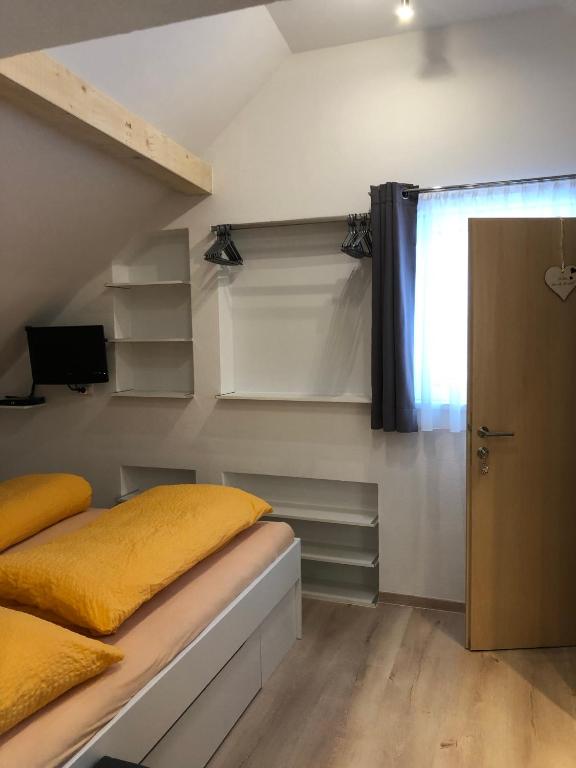 Posteľ alebo postele v izbe v ubytovaní Apart Hofer