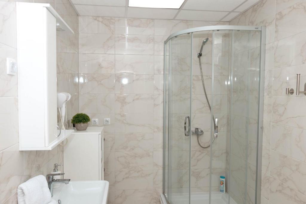 Koupelna v ubytování Millennium Apartment