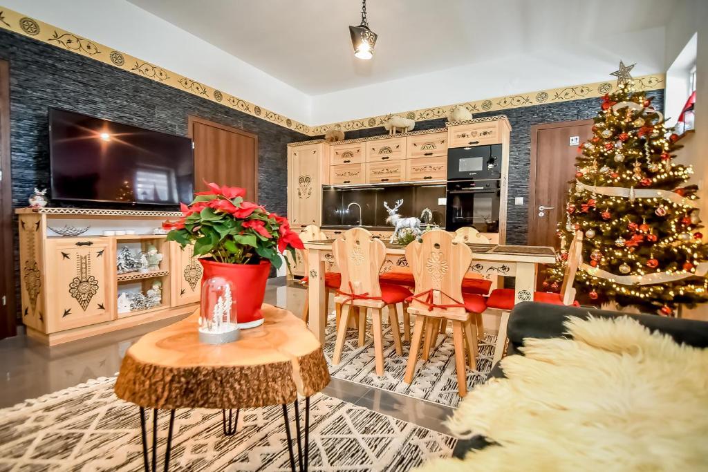 Kuchyň nebo kuchyňský kout v ubytování "CZARNA TURNIA"-Apartamenty