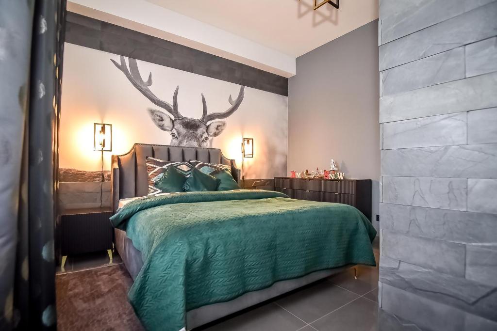 Postel nebo postele na pokoji v ubytování "CZARNA TURNIA"-Apartamenty