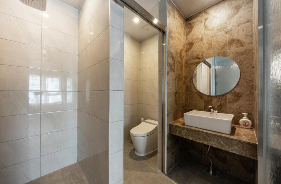 Koupelna v ubytování Gimpo JK Hotel