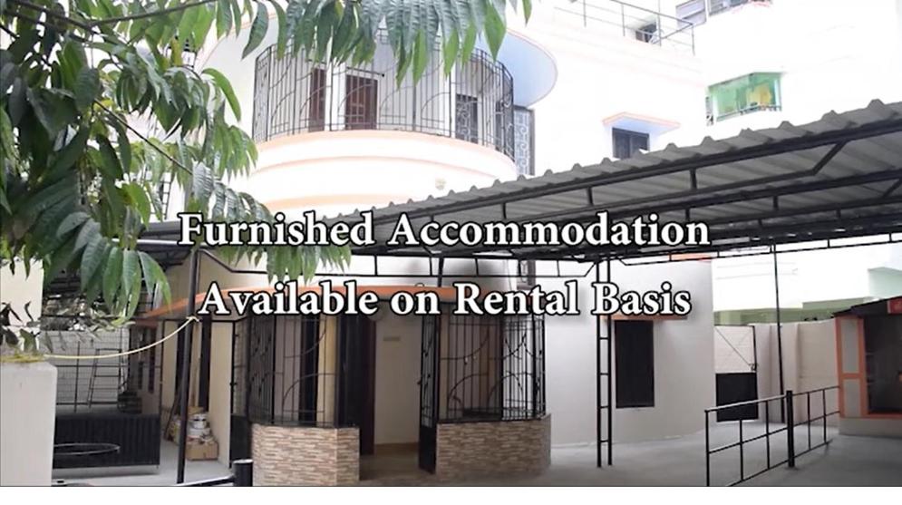 a sign that readsfunded accommodation available on rental basis at MOHAN'S RESIDENCY in Madurai