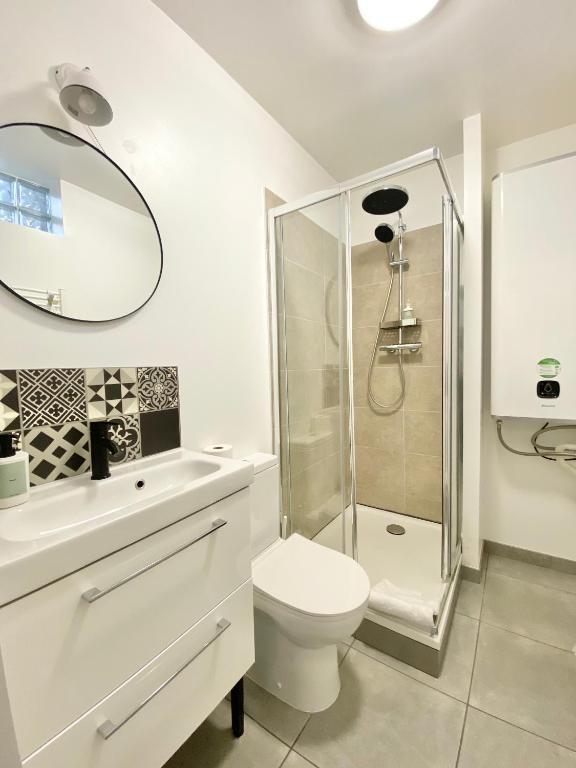 Koupelna v ubytování VILLA VLAS - Chambre d'Hôte - Limoges
