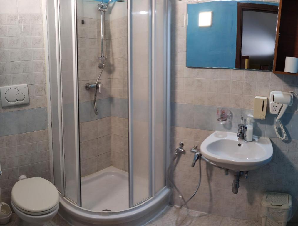 Koupelna v ubytování Complesso turistico Aurora - camere B&B