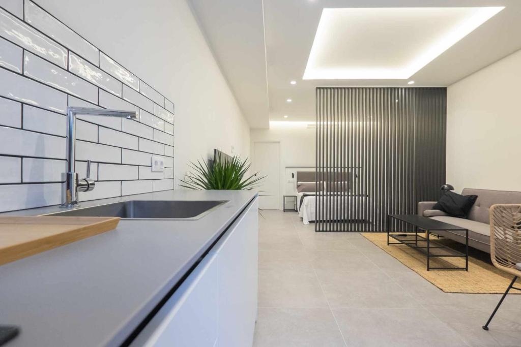 Χώρος καθιστικού στο Apartamento Presidente 3