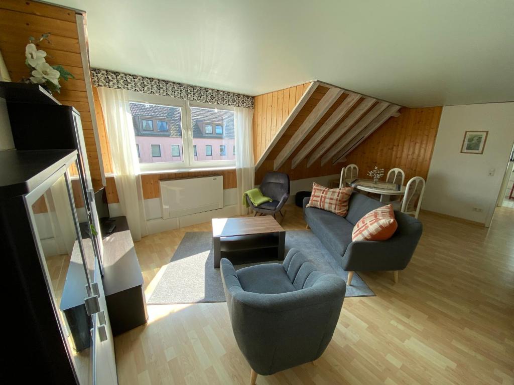 Posezení v ubytování Aparthotel " Zur Müritz"