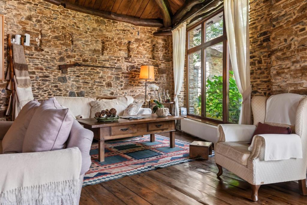 Posezení v ubytování Casa Peleyón