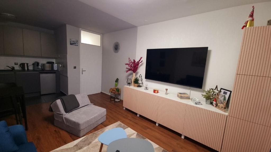 TV a/nebo společenská místnost v ubytování Studio APARTMAN 404-401