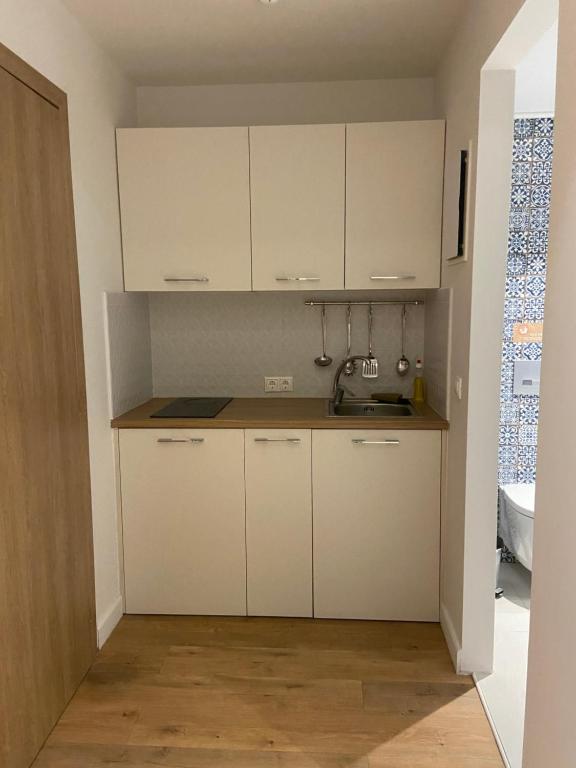 Kuchyň nebo kuchyňský kout v ubytování Maritime Suites