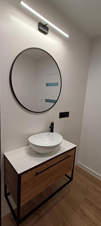 Kúpeľňa v ubytovaní Apartament Aksamitny