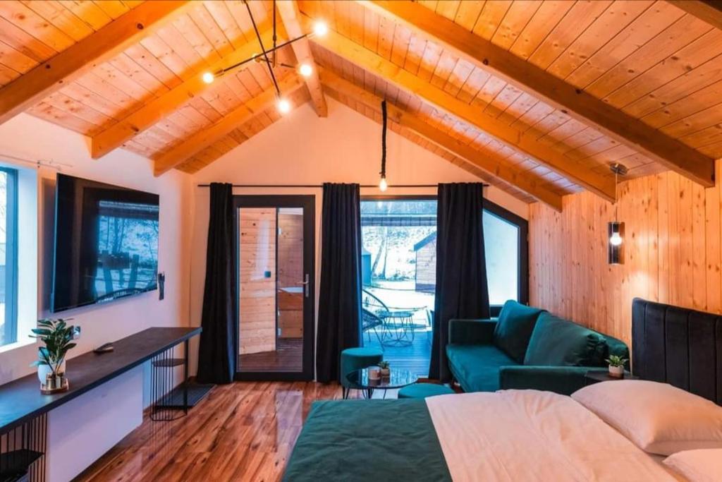 Postel nebo postele na pokoji v ubytování Glamping Resort Halicanum