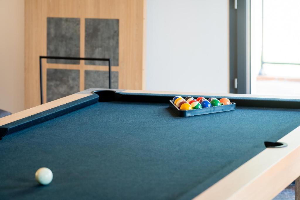 Biliár nebo kulečník v ubytování Mas Sureda - Evasion luxueuse avec vue panoramique