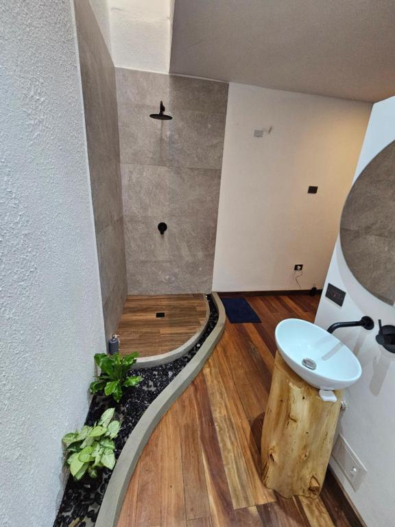 Koupelna v ubytování Casa Alba