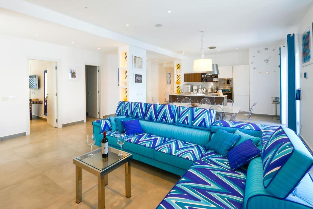 A kitchen or kitchenette at My Exclusive Italy - Beachfront Villa Sorrento & private sea access