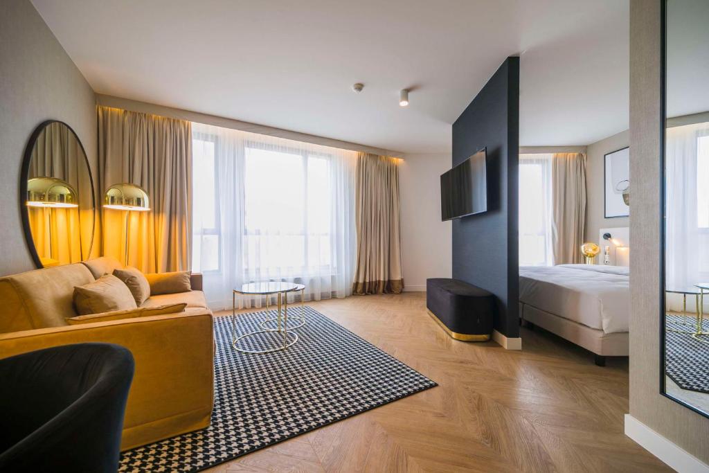 Postel nebo postele na pokoji v ubytování Radisson Blu Hotel Sopot