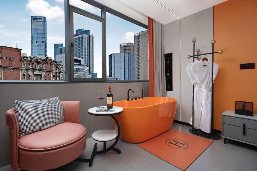 MuMu Hotel Changsha - Deluxe King Room Con Bañera