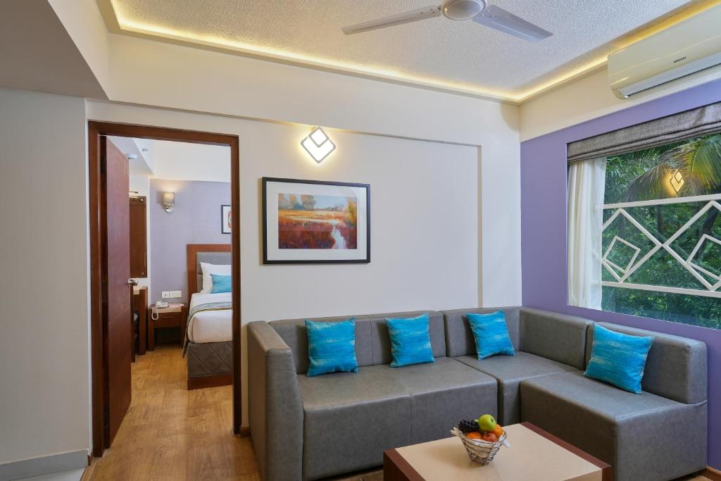 Posezení v ubytování Noah Sky Suites