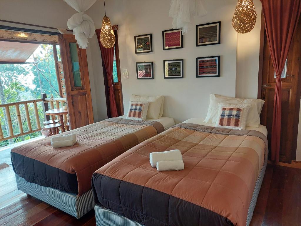 Ban Suan Nai Fun Homestay - Salle Jumelle Standard Avec Vue Sur La Montagne