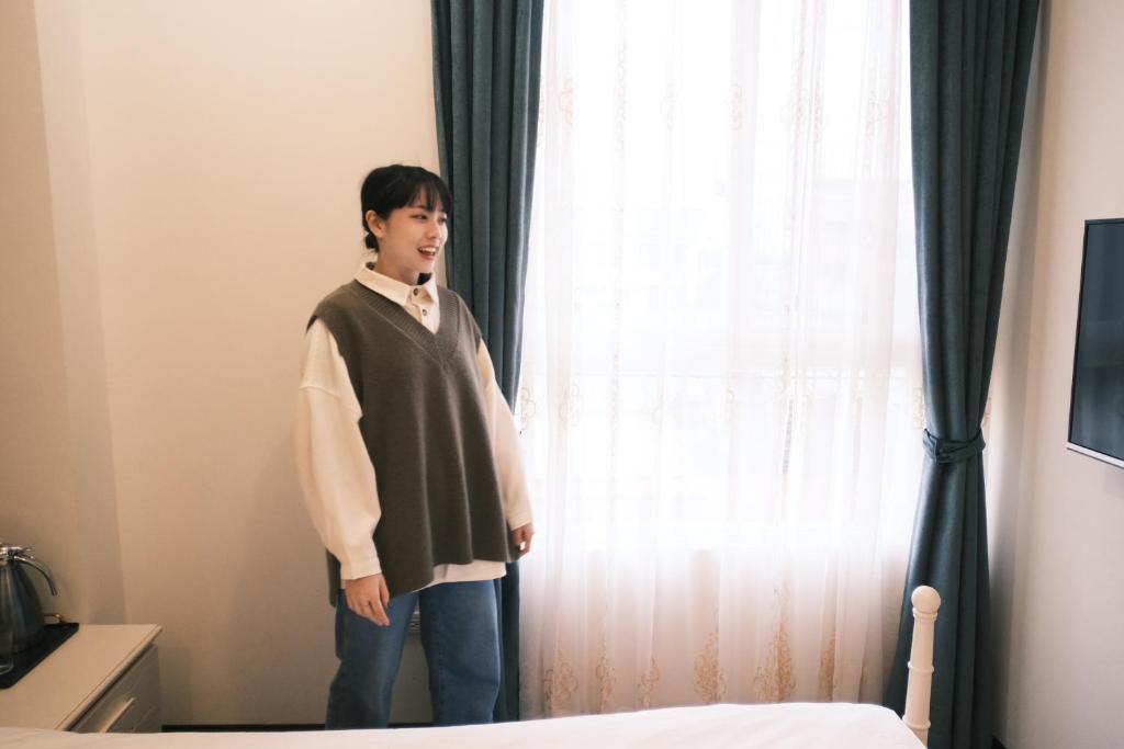 TV a/nebo společenská místnost v ubytování Moly Homestay